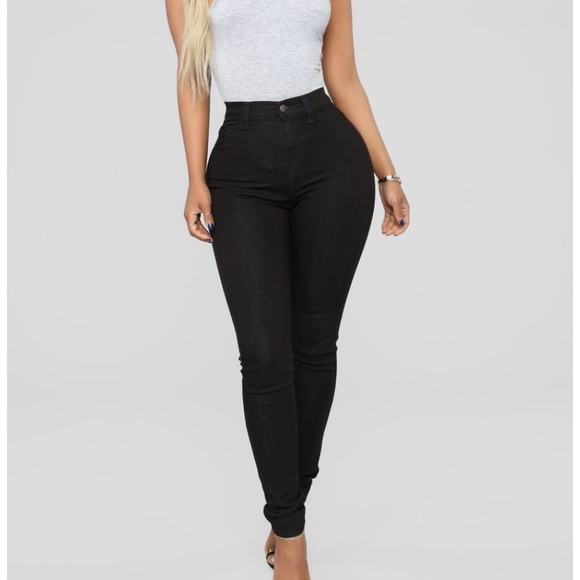 Fashion Nova Denim - Classic High Rise Skinny Jeans - Black - NWT